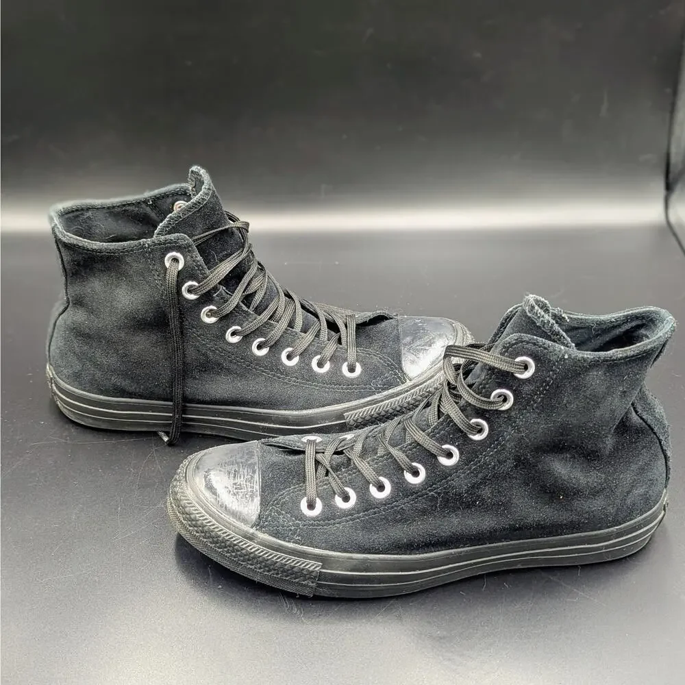 Converse Chuck Taylor All Star Counter Climate Black Suede High Top Sneakers